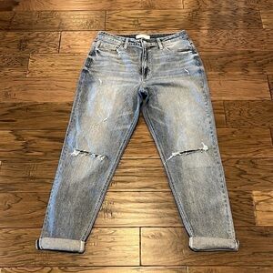Vervet Blue By Flying Monkey High Rise Mom Size 29